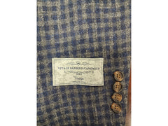 -Rainwater's -Rainwater's Luxury Collection - Sport Coats & Blazers - Vitale Barberis Canonic, Italian Wool Fabric In Blue & Grey Check Sport Coat -