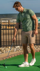 Devil Dog Hybrid 8 Inch Shorts In Sand