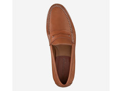 -Rainwater's -USA Name Brand - Shoes - Baldwin Penny Loafer In Cognac Sheepskin Leather -