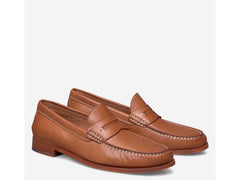 -Rainwater's -USA Name Brand - Shoes - Baldwin Penny Loafer In Cognac Sheepskin Leather -