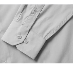 Verno Fashion Dress Shirt Polyester Cotton Blend in Grey