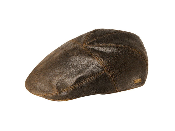 -Rainwater's -Bailey Hats - Hats - Bailey Hats Taxten Sheepskin Leather 5 Panel Flat Cap -