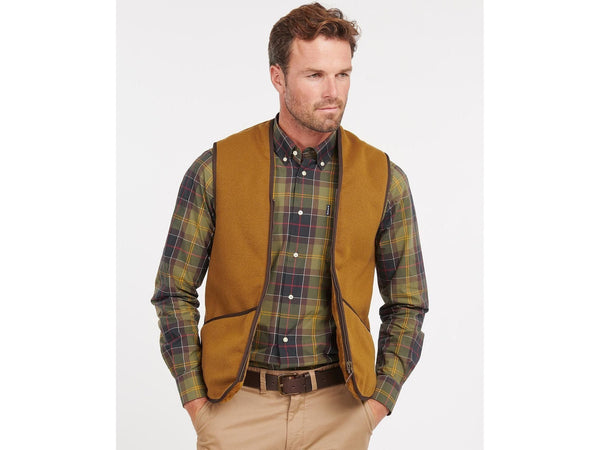 -Rainwater's -Barbour - Button Up Sport Shirts - Barbour Warm Pile Waistcoat/Zip-In Liner in Brown -