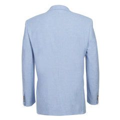 Rainwater's Linen & Cotton Houndstooth Sport Coat In Light Blue