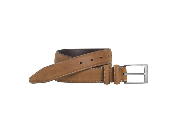 -Rainwater's -USA Name Brand - Belts - Distressed Casual Belt In Tan -