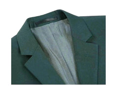 -Rainwater's -Rainwater's - Suits - Rainwater's Fine Tropical Weight Man Made Fabric Slim Fit Suit In Hunter Green -