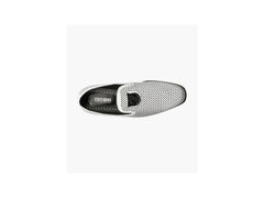 Stacy Adams Swagger Formal Loafer in Black & White - Rainwater's Men's Clothing and Tuxedo Rental