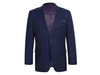Rainwater's Classic Fit Navy Blazer -100% Wool Hopsack With Bone Buttons - Rainwater's