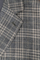 E. Thomas Grey Plaid Wool Silk & Linen Sport Coat - Rainwater's Men's Clothing and Tuxedo Rental