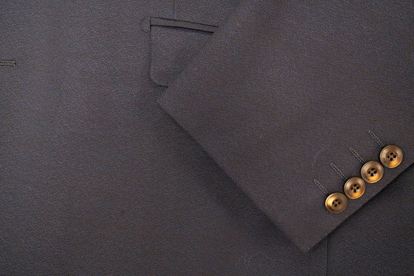 Rainwater's Navy Crepe Slim Fit Super 140's Wool Soft Coat - Rainwater's Men's Clothing and Tuxedo Rental
