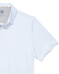 Flag & Anthem Cashiers Geo Dot Performance Polo In White