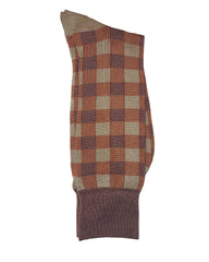 Rainwater's Mercerized Cotton Checkerboard Pattern Dress Sock - Rainwater's Men's Clothing and Tuxedo Rental