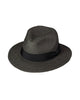 Broner Suitable Marled Black Straw Fedora with 2.5 inch brim - Rainwater's Men's Clothing and Tuxedo Rental