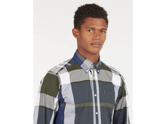 Barbour Tartan 12 Tailored Buttondown Collar Shirt in Sage - Rainwater's Men's Clothing and Tuxedo Rental