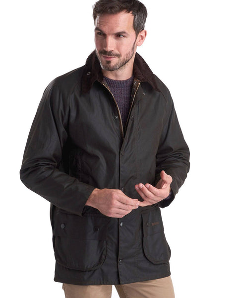 Barbour Classic Beaufort Wax Cotton Jacket In Olive | Rainwater's