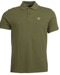 Barbour Tartan Pique Polo in Burnt Olive - Rainwater's Men's Clothing and Tuxedo Rental
