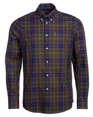 Barbour Wetheram Classic Tartan Plaid Button Down Collar Shirt in Tailored Fit - Rainwater's Men's Clothing and Tuxedo Rental