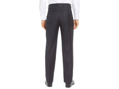 Rainwater's Charcoal Grey Super 140's Worsted Wool Dress Slack - Rainwater's Men's Clothing and Tuxedo Rental