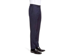 Rainwater's Fine Tropical Weight Man Made Fabric in Navy Slim Fit Slacks - Rainwater's Men's Clothing and Tuxedo Rental