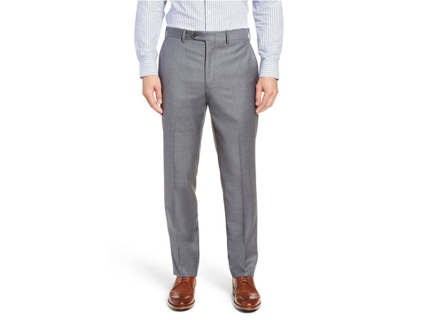 Light Grey Superlux Flat Front Dress Slack - Rainwater's Men's Clothing and Tuxedo Rental