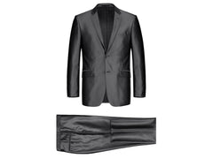 Luster 3-Piece Slim Fit Suit in Charcoal - Rainwater's Men's Clothing and Tuxedo Rental