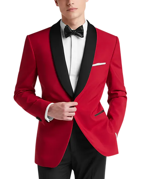 Red With Black Shawl Mandalay Tuxedo Rental