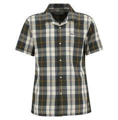 Barbour Clyde Seersucker Summer Fit Shirt in Ancient Tartan