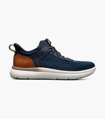 Florsheim Fleet Knit Elastic Lace Sneaker in Navy