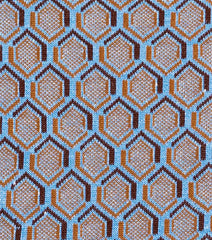 Stacy Adams Hexagon Pattern Dress Sock in Blue Multi