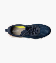 Florsheim Fleet Knit Elastic Lace Sneaker in Navy