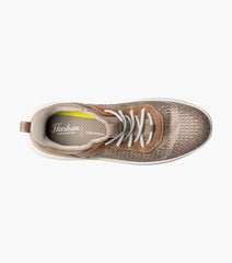 Florsheim Fleet Knit Elastic Lace Sneaker in Taupe