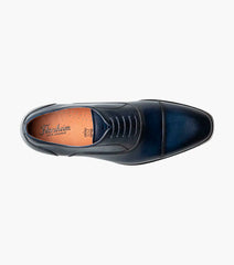 Florsheim Sorrento Lux Cap Toe Balmoral Oxford In Navy