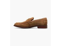 -Rainwater's -Florsheim - Shoes - Florsheim Rucci Moc Toe Penny Loafer Dress Shoes in Mocha Suede -