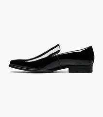 Florsheim Postino Plain Toe Slip On Black Patent Loafer