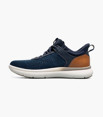 Florsheim Fleet Knit Elastic Lace Sneaker in Navy