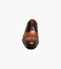 Florsheim Sorrento Lux  Cap Toe Balmoral Oxford In Multi Cognac