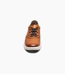 Florsheim Fleet Perf Toe Elastic Lace Sneaker in Cognac