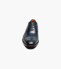 Florsheim Sorrento Lux Cap Toe Balmoral Oxford In Navy