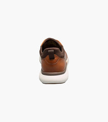 Florsheim Fleet Perf Toe Elastic Lace Sneaker in Cognac