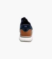 Florsheim Fleet Knit Elastic Lace Sneaker in Navy