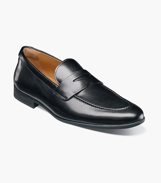 Florsheim Modena Moc Toe Penny Loafer in Black