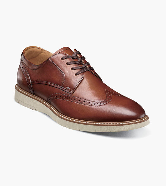 Florsheim Vibe Wingtip Oxford in Cognac