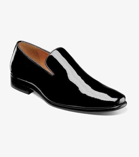 Florsheim Postino Plain Toe Slip On Black Patent Loafer