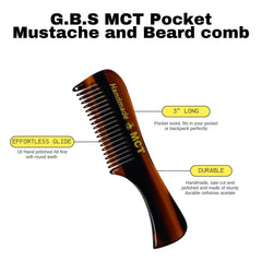 G.B.S MCT Moustache Comb Fine Toothed 3