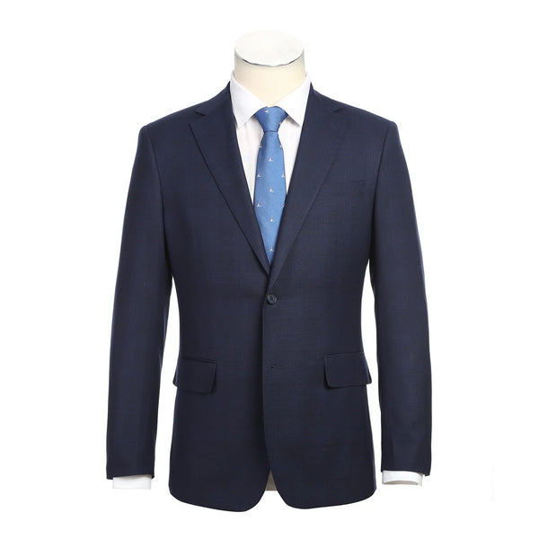 English Laundry Stretch Slim Fit Suit In Navy Check