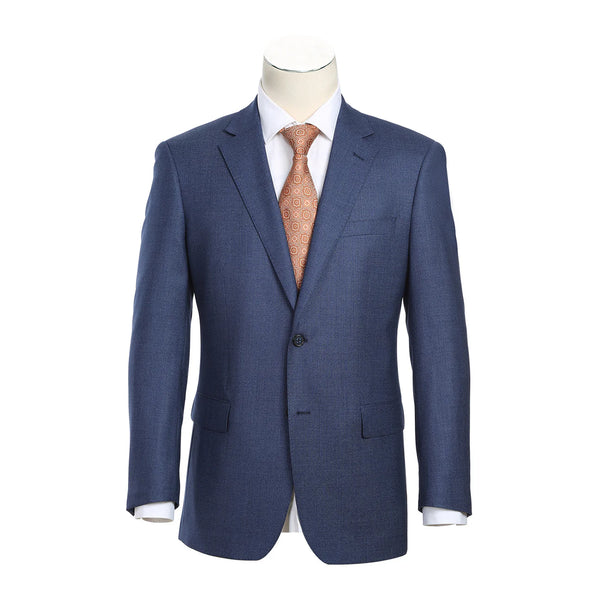 Rainwater's Luxury Collection Wool classic Fit Suit In Blue Nailhead