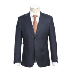English Laundry Peak Lapel Slim Fit Suit In Grey Muted Plaid