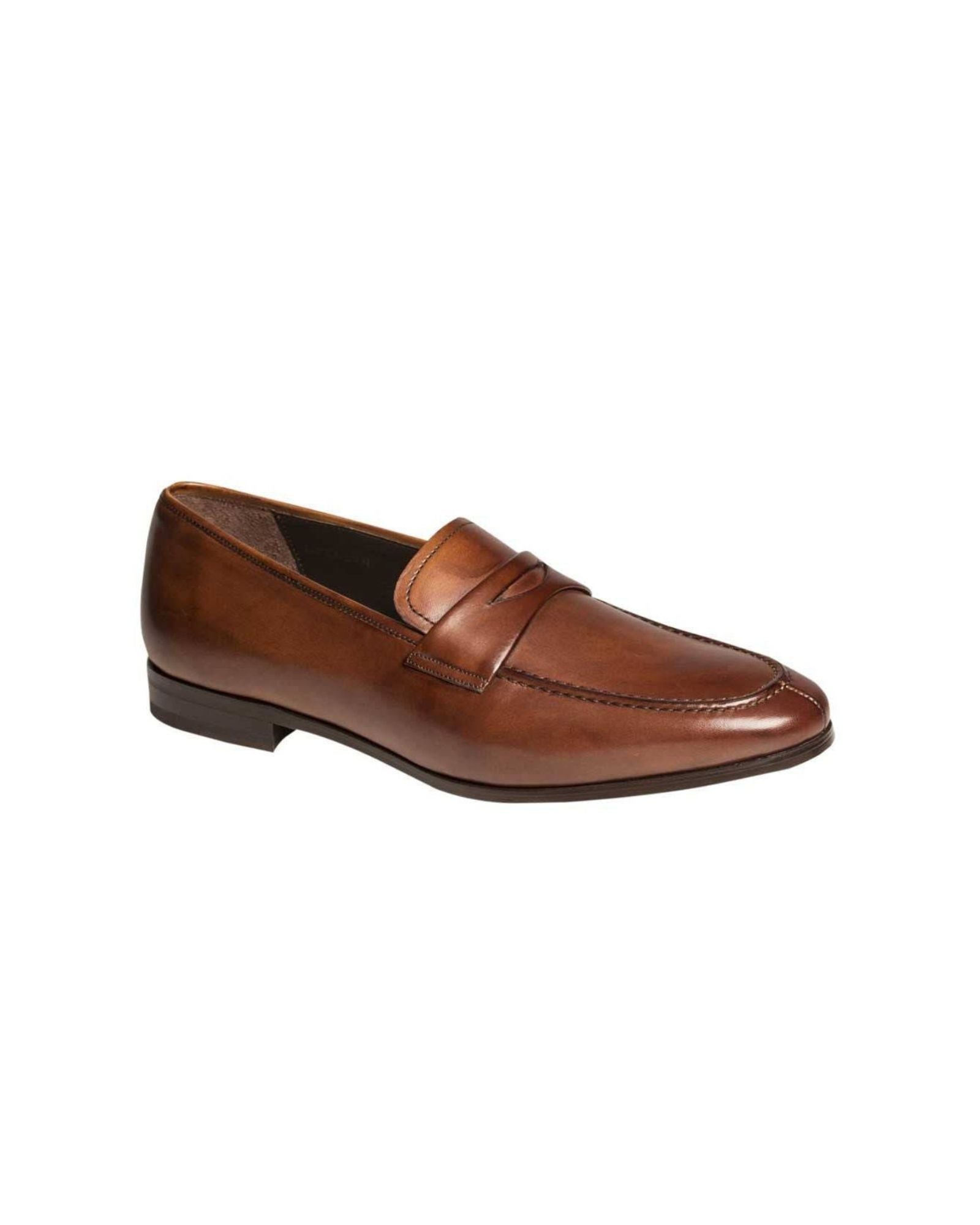 Mezlan Bradley Il Penny Loafer in Cognac Size 9 Mezlan Lizard Dress Shoes Cognac Penny Loafers Mayor main image 3