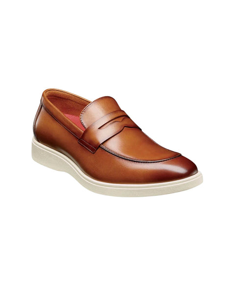 Stacy Adams Spencer Moc Toe Penny Loafer in Tan