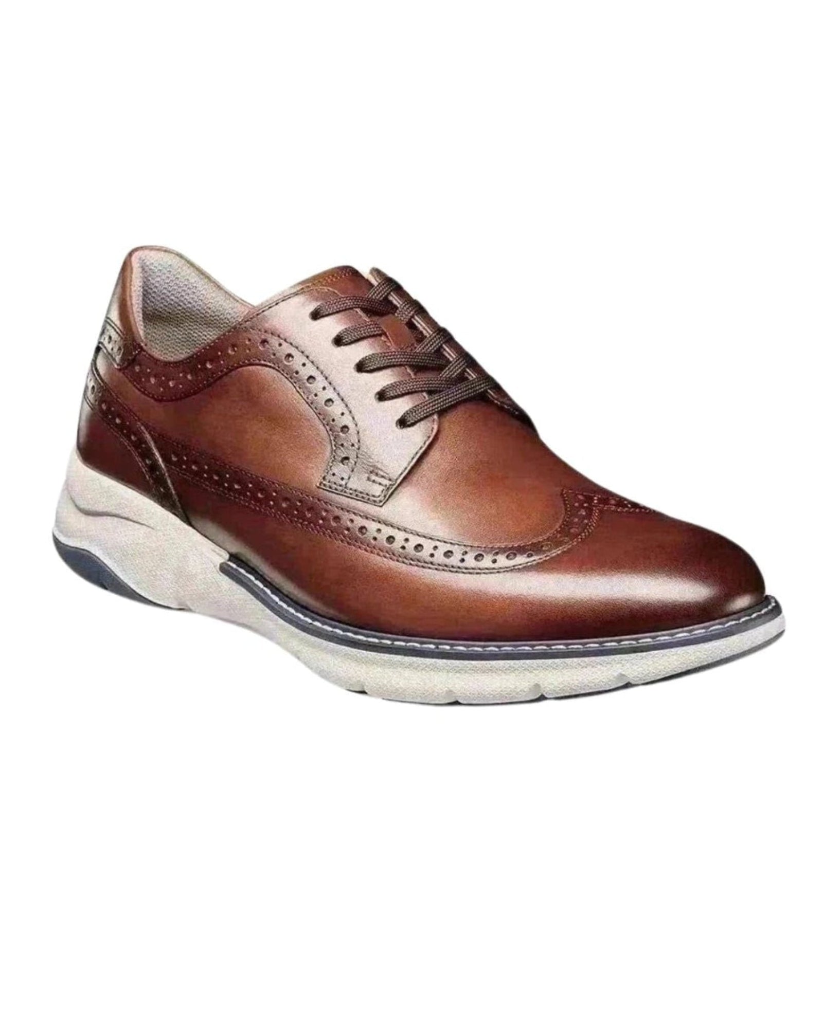 Florsheim Oxfords Size 11M Florsheim Lexington Men Size 11 C Burgundy Wingtip Oxford  main image 3